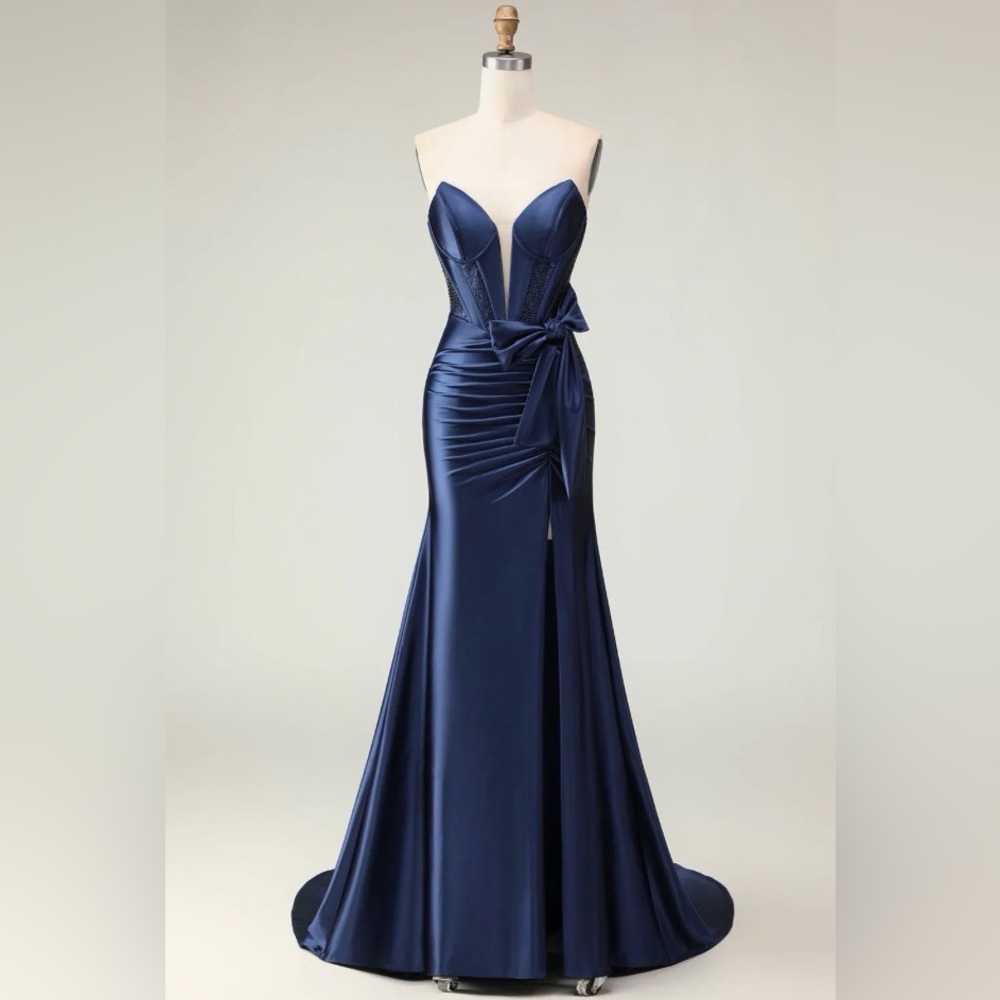 Elegant Navy Blue Dress